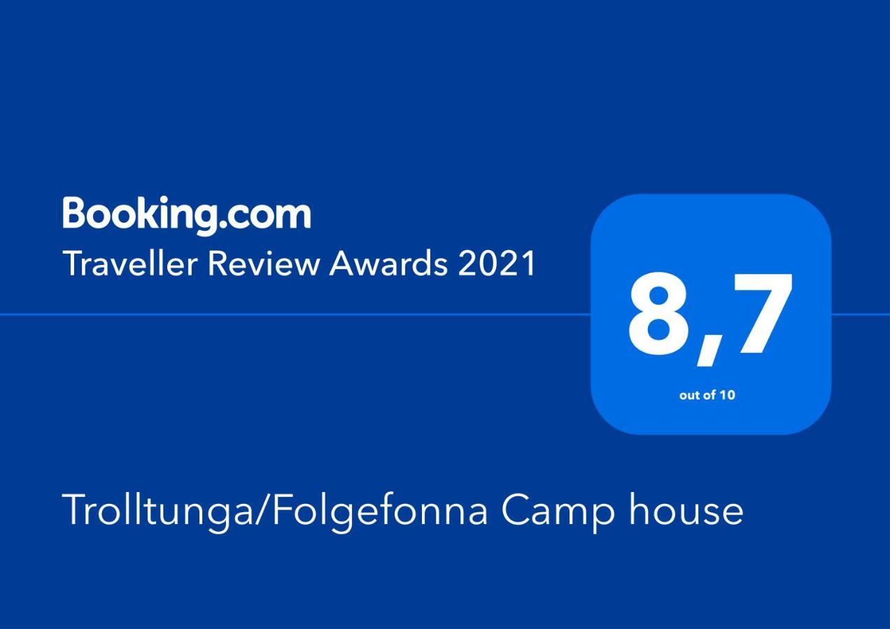 הוילה יונדאל Trolltunga/Folgefonna Camp House מראה חיצוני תמונה